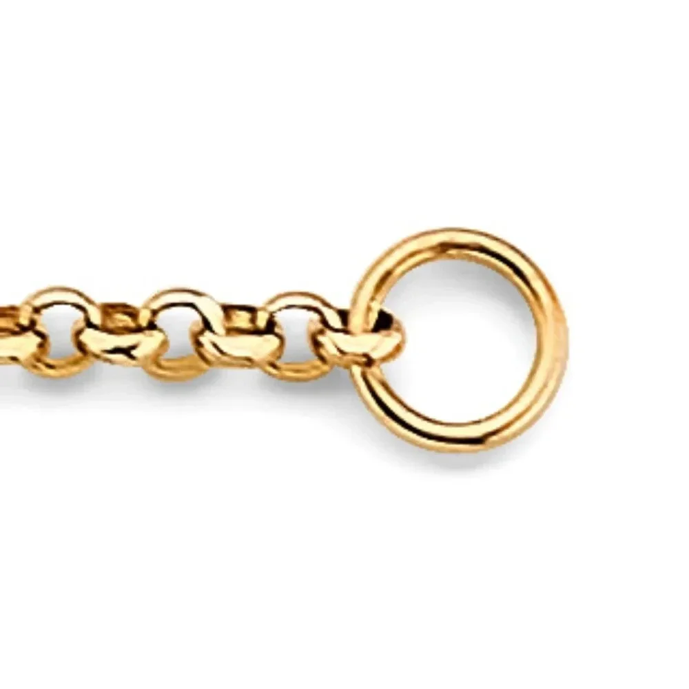 KIDS GIRLS 14K 3 COLOR GOLD BUTTERFLY BALL Bracelet 5